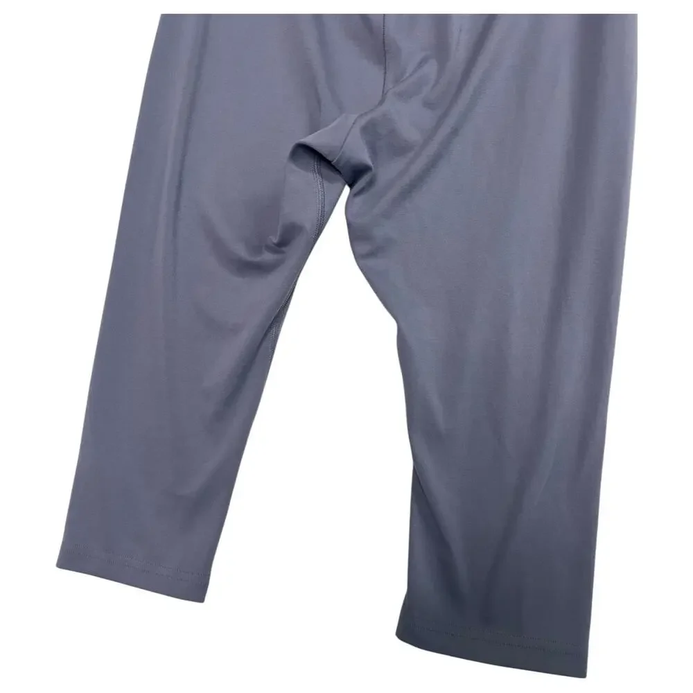 Gymshark Leggings Womens Small Blue Gray Cropped Capri Yoga Workout Gym Stretch